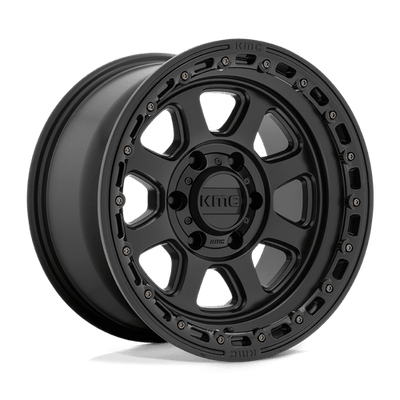 KMC KM548 CHASE 20X9 SATIN BLACK W/ GLOSS BLACK LIP
