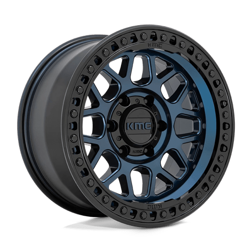 KMC KM549 GRS 20X9 MIDNIGHT BLUE W/ GLOSS BLACK LIP