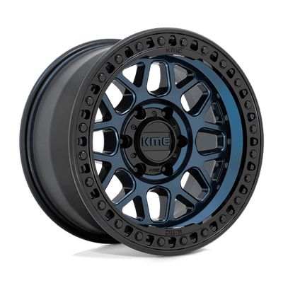 KMC KM549 GRS 20X9 MIDNIGHT BLUE W/ GLOSS BLACK LIP