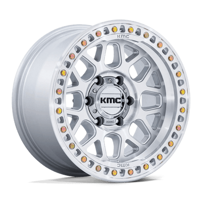 KMC KM549 GRS 20X9 GLOSS SILVER W/ MACHINED FACE