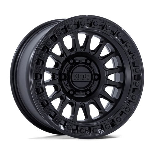 KMC KM552 IMS 20X9 MATTE BLACK W/ GLOSS BLACK LIP