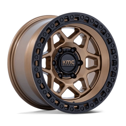 KMC KM553 TORX 17X8.5 MATTE BRONZE W GLOSS BLACK LIP