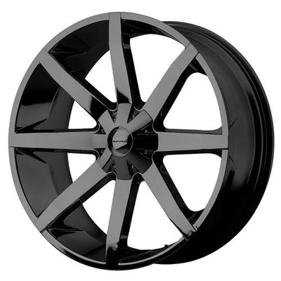 KMC KM651 SLIDE 24X9.5 GLOSS BLACK