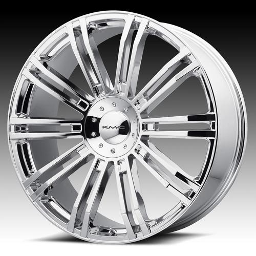 KMC KM677 D2 22X9.5 CHROME