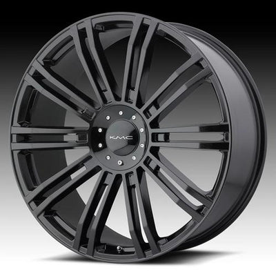 KMC KM677 D2 22X9.5 GLOSS BLACK
