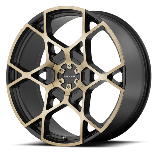 KMC KM695 CROSSHAIR 24X9.5 SATIN BLACK W MACHINED DARK TINT FACE