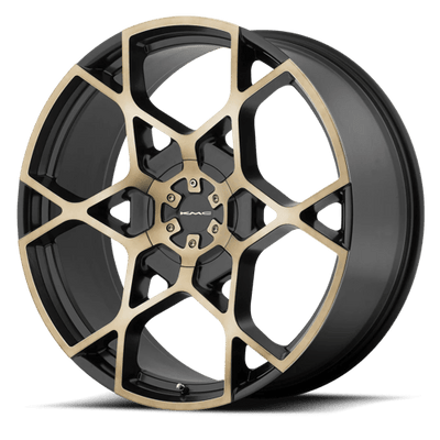 KMC KM695 CROSSHAIR 24X9.5 SATIN BLACK W MACHINED DARK TINT FACE