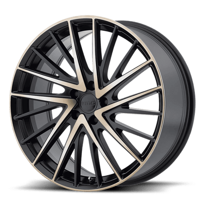 KMC KM697 NEWTON 20X8.5 SATIN BLACK W MACHINED DARK TINT FACE