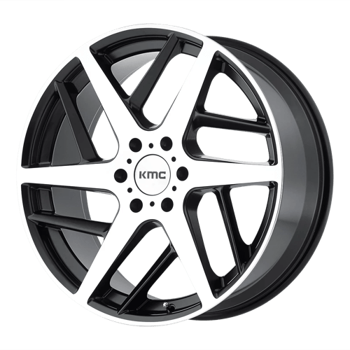 KMC KM699 TWO FACE 22X9 SATIN BLACK W MACHINED FACE