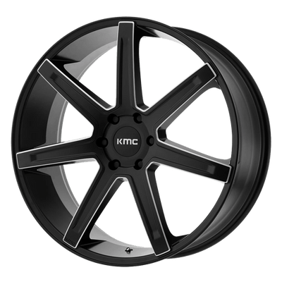 KMC KM700 REVERT 22X9.5 SATIN BLACK MILLED
