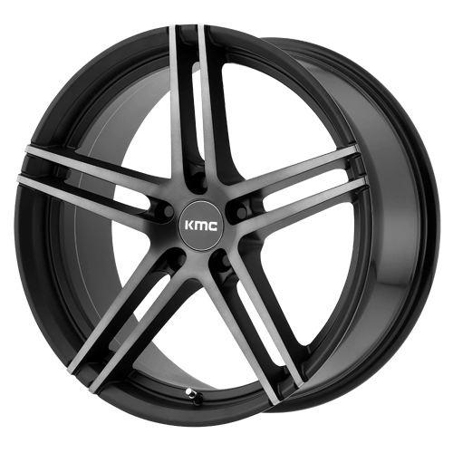 KMC KM703 MONOPHONIC 19X9.5 SATIN BLACK W/ TITANIUM BLACK FACE