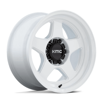 KMC KM728 LOBO 17X8.5 GLOSS WHITE