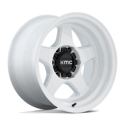 KMC KM728 LOBO 17X9 GLOSS WHITE