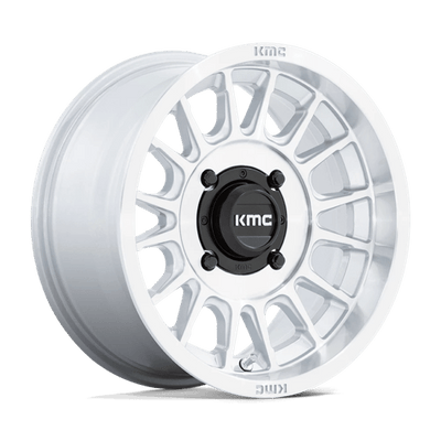 KMC Powersports KS138 IMPACT UTV 15X7 SILVER W/ MACHINED FACE