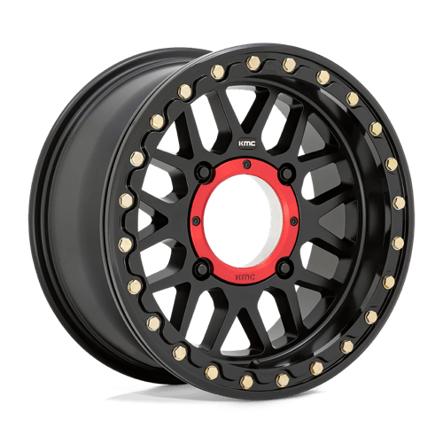 KMC Powersports KS235 GRENADE BEADLOCK 15X7 SATIN BLACK