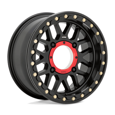 KMC Powersports KS235 GRENADE BEADLOCK 15X7 SATIN BLACK