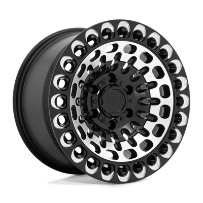 Black Rhino Hard Alloys LABYRINTH 17X9.5 GLOSS BLACK W/ MACHINED FACE & MILLING