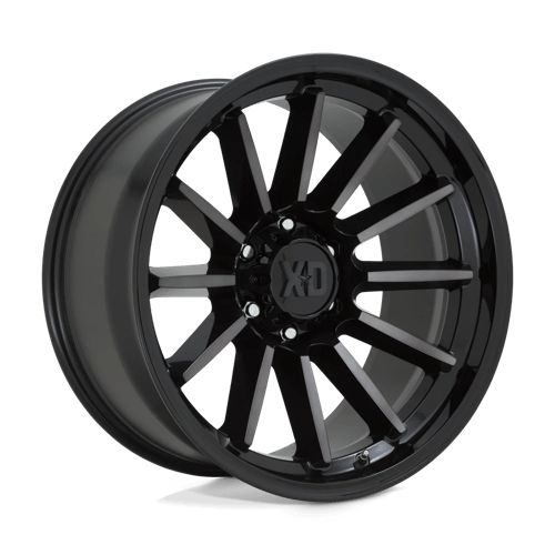 XD XD855 LUXE 17X9 GLOSS BLACK MACHINED W/ GRAY TINT