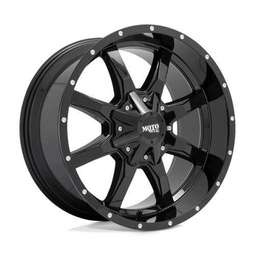 Moto Metal MO970 16X8 GLOSS BLACK W/ MILLED LIP