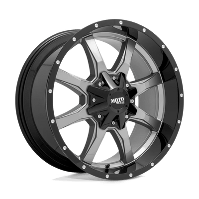 Moto Metal MO970 18X9 GLOSS GRAY CENTER W/ GLOSS BLACK LIP