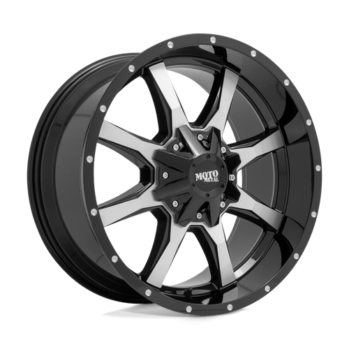 Moto Metal MO970 18X10 GLOSS BLACK W/ MACHINED FACE
