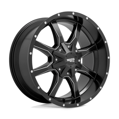 Moto Metal MO970 17X8 SEMI GLOSS BLACK MILLED
