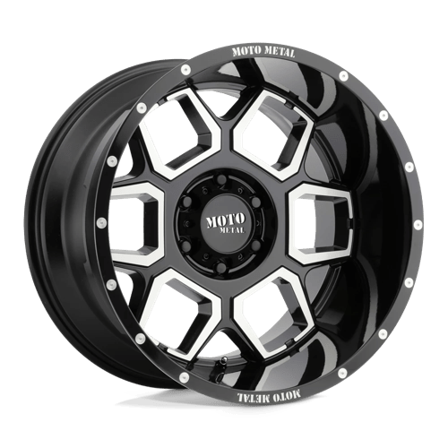 Moto Metal MO981 SPADE 20X10 GLOSS BLACK MACHINED
