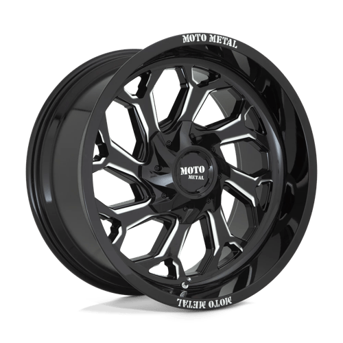 Moto Metal MO999 20X10 GLOSS BLACK MILLED