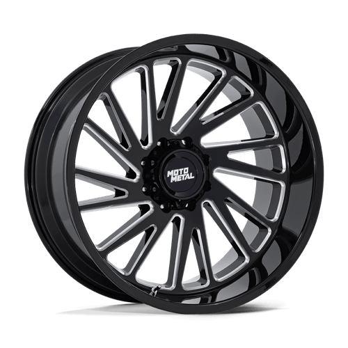 Moto Metal MO811 COMBAT 22X10 GLOSS BLACK MILLED