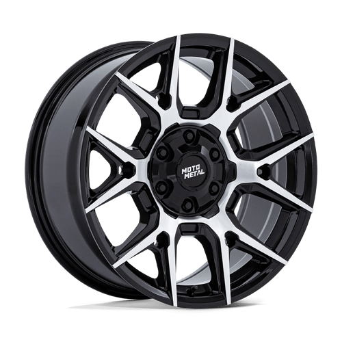 Moto Metal MO813 MASON 20X9 GLOSS BLACK W/ MACHINED FACE