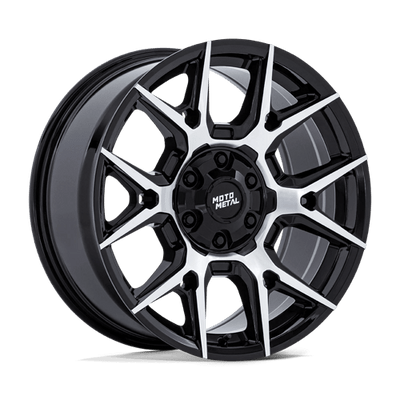 Moto Metal MO813 MASON 20X9 GLOSS BLACK W/ MACHINED FACE