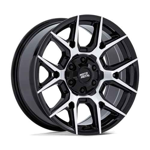 Moto Metal MO813 MASON 18X9 GLOSS BLACK W/ MACHINED FACE