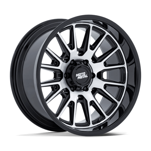 Moto Metal MO814 TEKTON 20X10 GLOSS BLACK W/ MACHINED FACE