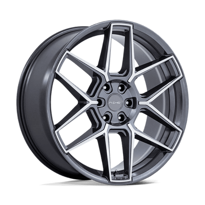 Niche 1PC NC281 RISE 22X9.5 ANTHRACITE W/ MACHINED FACE