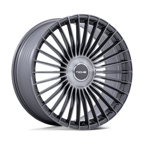 Niche 1PC NC282 SERENE 22X10.5 GLOSS TITANIUM BRUSHED
