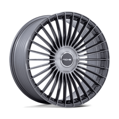 Niche 1PC NC282 SERENE 22X10.5 GLOSS TITANIUM BRUSHED