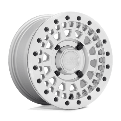 Black Rhino Hard Alloys - UTV PARKER UTV BEADLOCK 15X7 SILVER W/ MIRROR CUT FACE
