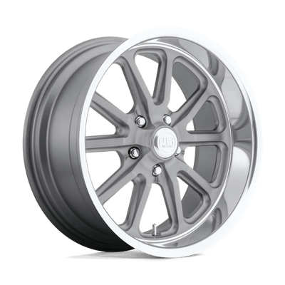 US Mag 1PC U111 RAMBLER 20X9.5 TEXTURED GRAY W/ DIAMOND CUT LIP