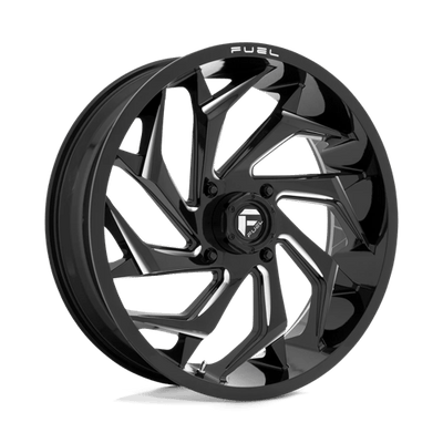 Fuel UTV D753 REACTION 24X7 GLOSS BLACK MILLED