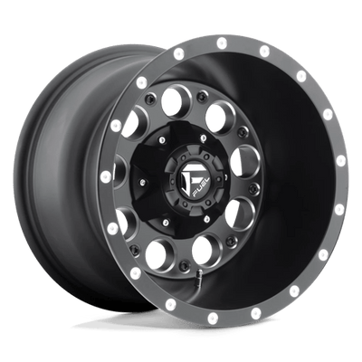 Fuel 1PC D525 REVOLVER 15X10 MATTE BLACK MILLED