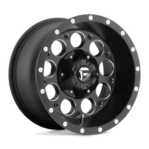 Fuel 1PC D525 REVOLVER 15X8 MATTE BLACK MILLED