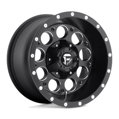 Fuel 1PC D525 REVOLVER 15X8 MATTE BLACK MILLED