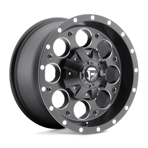 Fuel 1PC D525 REVOLVER 16X8 MATTE BLACK MILLED