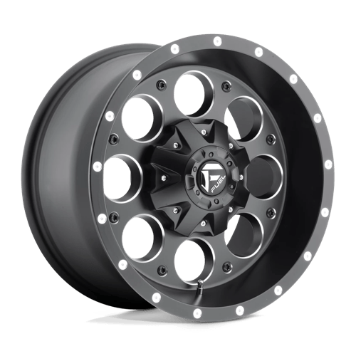Fuel 1PC D525 REVOLVER 17X9 MATTE BLACK MILLED
