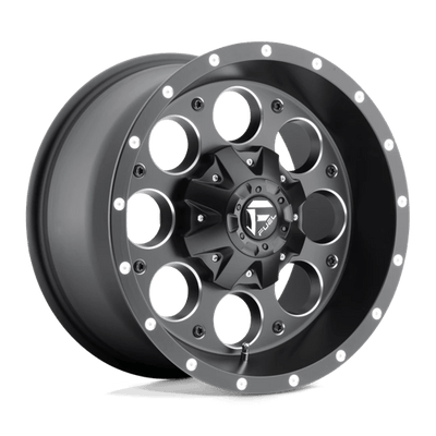 Fuel 1PC D525 REVOLVER 17X9 MATTE BLACK MILLED
