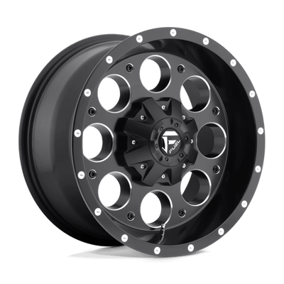 Fuel 1PC D525 REVOLVER 15X10 MATTE BLACK MILLED