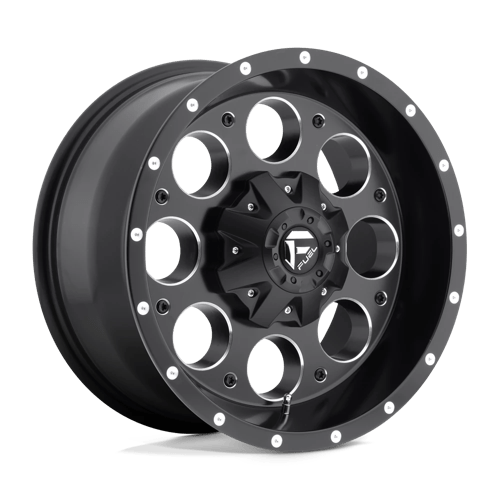 Fuel 1PC D525 REVOLVER 18X9 MATTE BLACK MILLED
