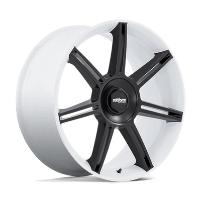 Rotiform FRA 22X12 GLOSS WHITE W/ M-BLACK SPOKES