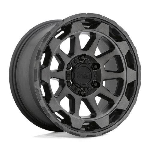 Black Rhino Hard Alloys ROTOR 17X8.5 MATTE GUNMETAL W/ BRUSHED FACE