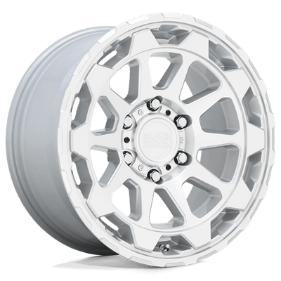 Black Rhino Hard Alloys ROTOR 17X8.5 GLOSS SILVER W/ MIRROR CUT FACE